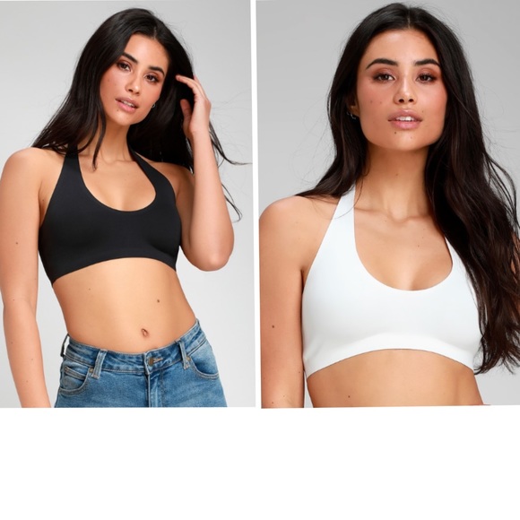 seamless halter bralette